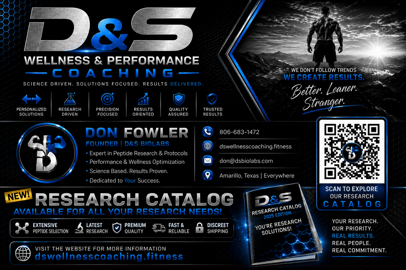 D&S Wellness & Performance Coaching business card